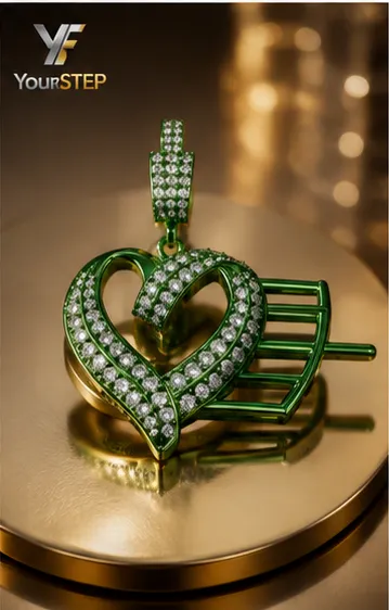 Luxury Winged Heart Pendant Collection 3D Print Model .c4d .max .obj .3ds .fbx .stl .blend
