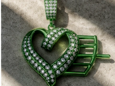 Luxury Winged Heart Pendant Collection 3D Print Model