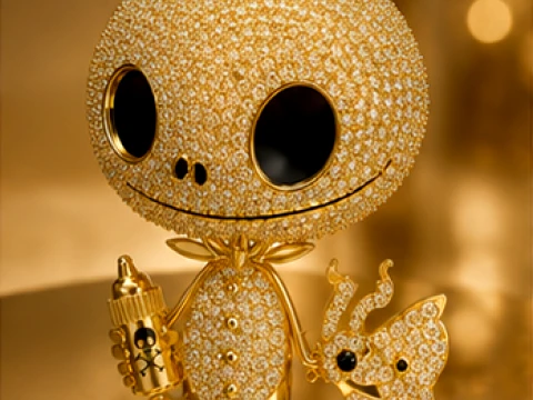 Pendentif Fantaisie Smiley Diamant Modèles 3D en vedette