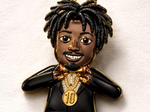 Bijoux pendentif gentleman de luxe Modèles 3D en vedette