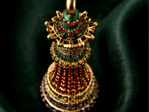 Luxury Chess Queen Jewelry Pendant 3D Print Model