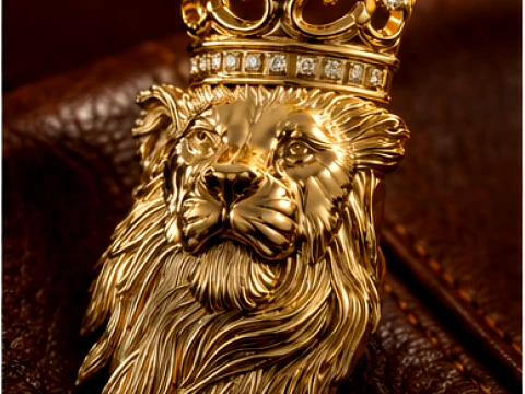 Royal Lion Crown Jewelry STL 3D printmodel