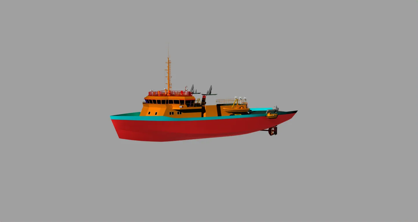 Kapal penyelamat 3D Model .c4d .max .obj .3ds .fbx .stl .blend 