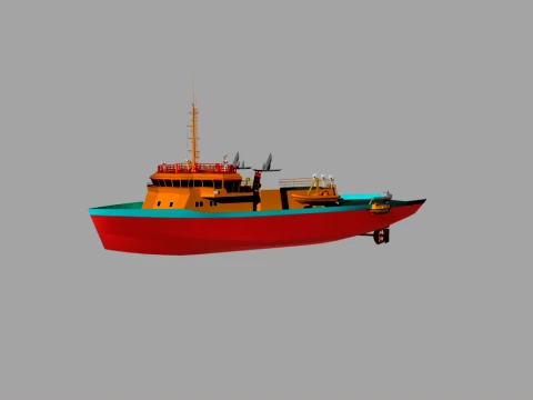 Kapal penyelamat 3D Model