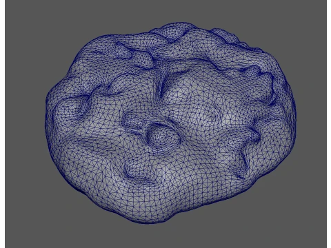 Realistic Chunky Chocolate Chip Cookie PBR 3D Model