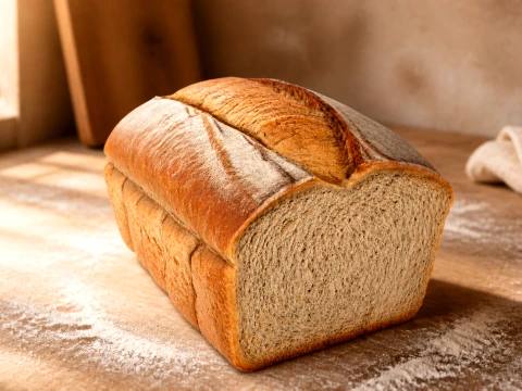 Artisan Bread Loaf - Textured Food 3D Model