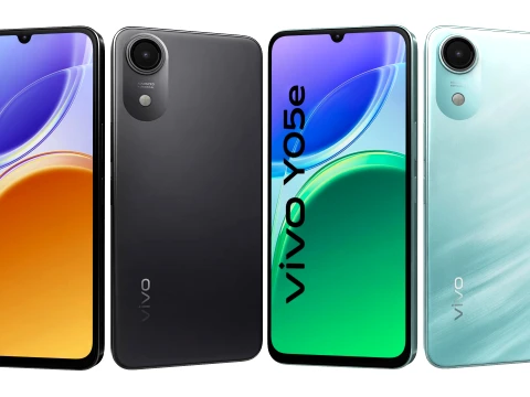 Vivo Y05e Grand Black And Crest Teal 3D Model