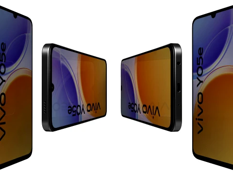 Vivo Y05e Grand Black And Crest Teal 3D Model