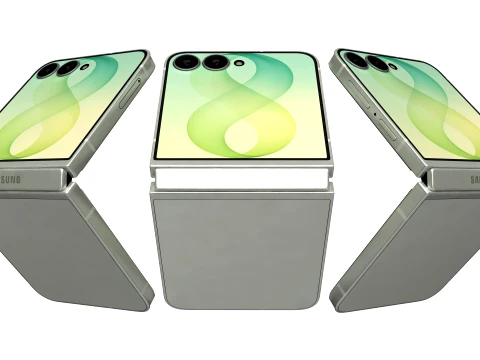 Samsung Galaxy Z Flip8 Mint 3D Model