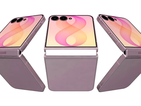 Samsung Galaxy Z Flip8 Pink 3D Model