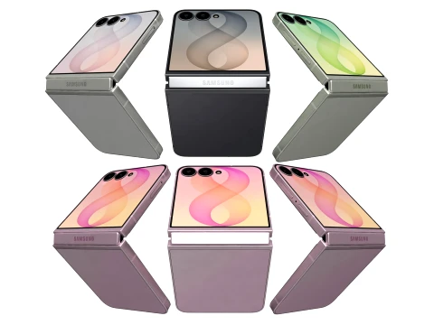 Samsung Galaxy Z Flip8 All Colors 3D Model