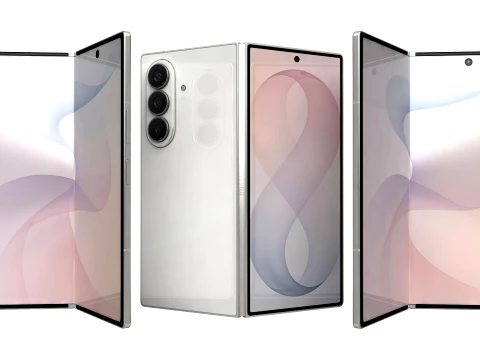 Samsung Galaxy Z Fold8 Ultra Cream 3D Model
