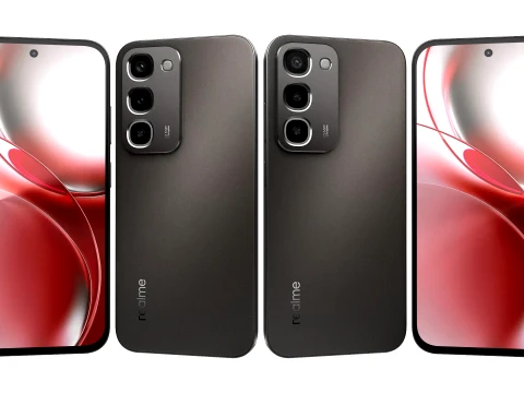 Realme Narzo 100x Black 3D Model