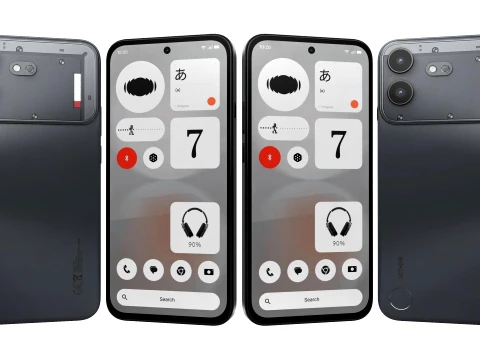 Nothing Phone 4b Black 3D Model