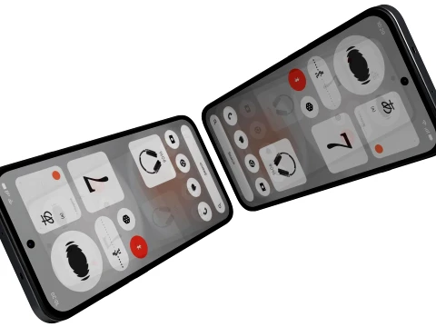 Nothing Phone 4b Black 3D Model