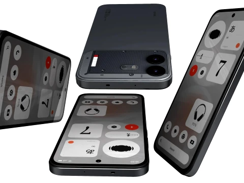 Nothing Phone 4b Black 3D Model