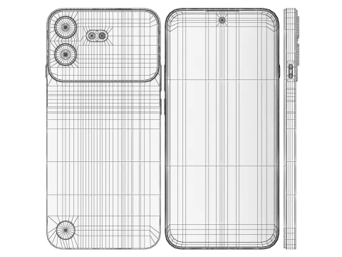 Nothing Phone 4b Black 3D Model