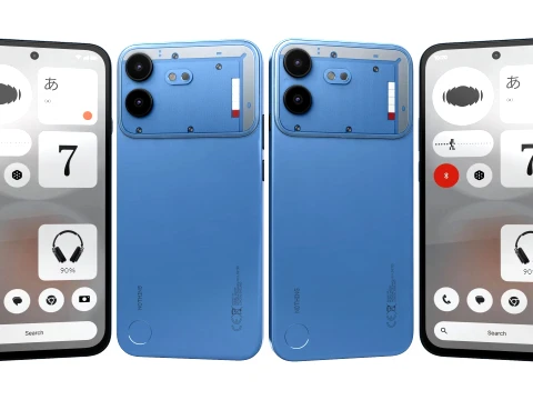Nothing Phone 4b Blue 3D Model