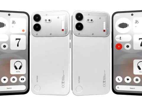 Nothing Phone 4b White Modèle 3D