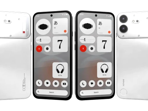 Nothing Phone 4b White 3D Model