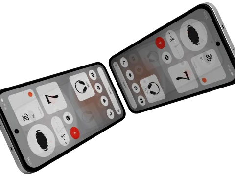 Nothing Phone 4b White 3D Model