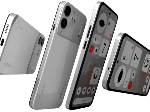 Nothing Phone 4b White 3D Model