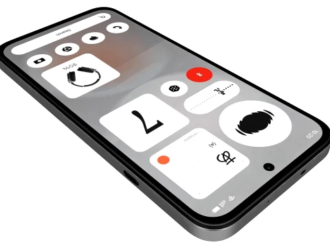 Nothing Phone 4b White 3D Model