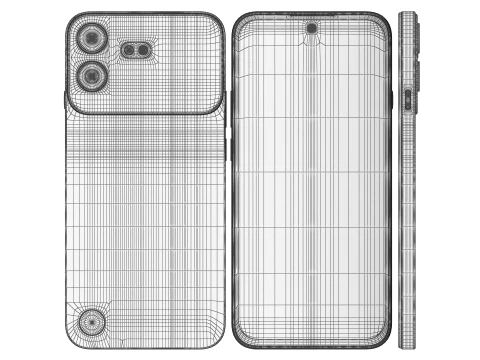 Nothing Phone 4b White 3D Model