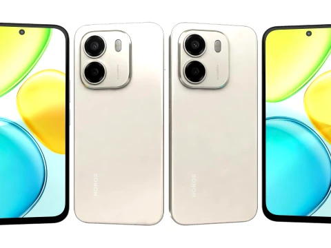 HONOR X6e Sunrise Gold 3D Model