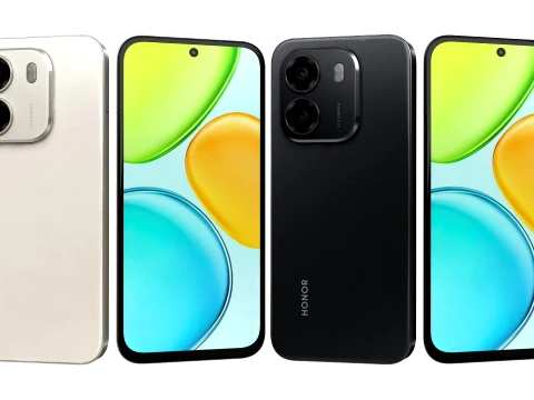 HONOR X6e Black And Gold 3D Model