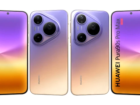 HUAWEI Pura 90s Pro Max Blaze Purple 3D Модель