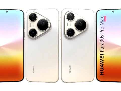 HUAWEI Pura 90s Pro Max Blush Gold 3D Model