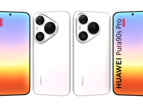 HUAWEI Pura 90s Pro Coconut White 3D Model