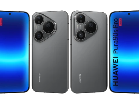 HUAWEI Pura 90s Pro Mulberry Black 3D Модель