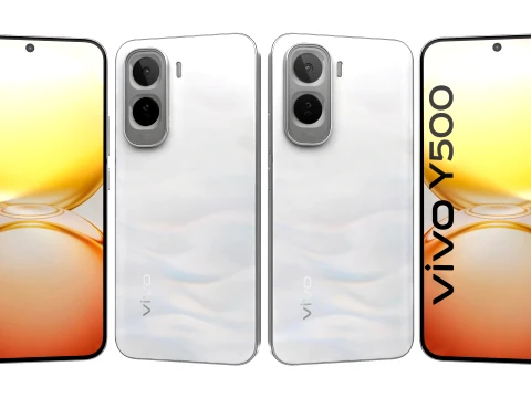 Vivo Y500 4G Pearl White 3D Model