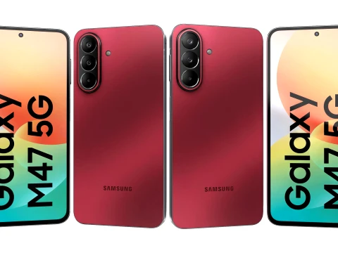Samsung Galaxy M47 Red 3D Model