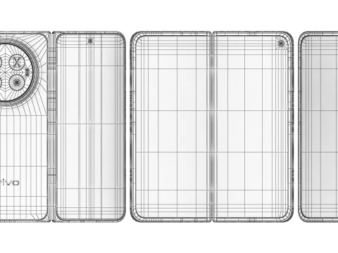 Vivo X Fold 6 Azure 3D Model