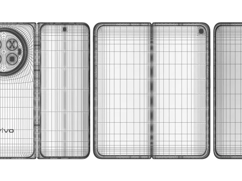 Vivo X Fold 6 Azure 3D Model