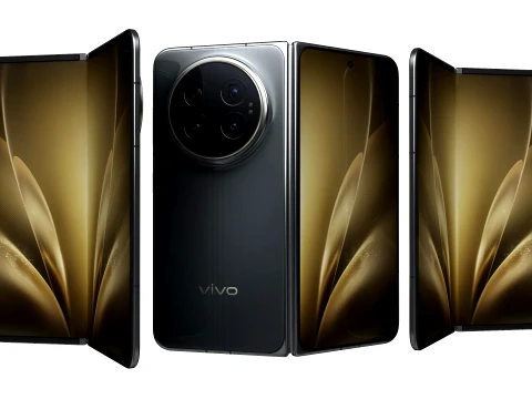 Vivo X Fold 6 Azure Gray 3D Model