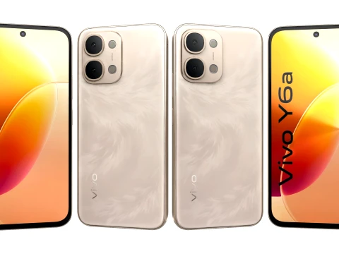Vivo Y6a Phoenix Gold 3D Модель