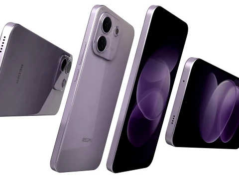 Xiaomi Redmi Note 17 Pro Max Purple 3D Model