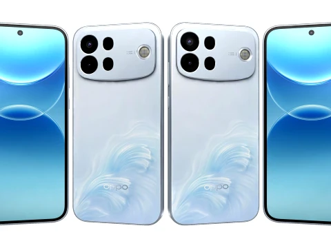 Oppo A7 Pro Max Blue 3D Model