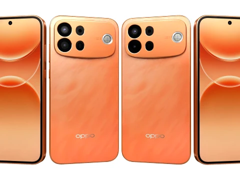 Oppo A7 Pro Max Orange 3D Model
