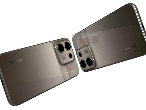 Realme P4s 5G Titanium Gray 3D Model