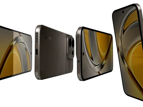 Realme P4s 5G Titanium Gray 3D Model