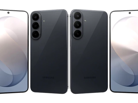 Samsung Galaxy S26 FE Graphite 3D Model