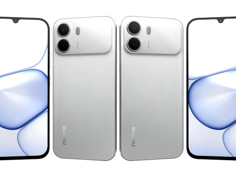 Realme C100i india Skyline Silver 3D Model