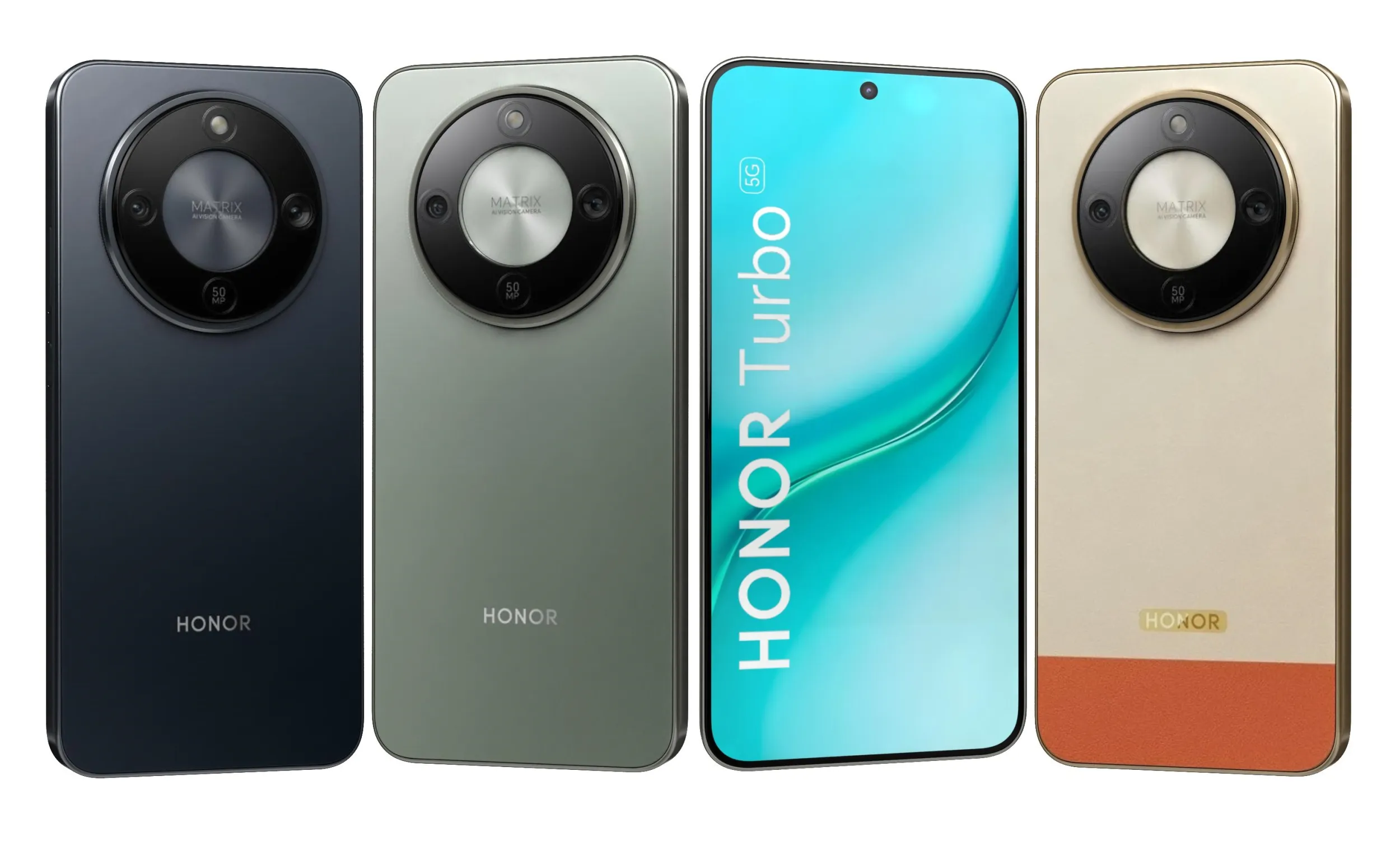 HONOR Turbo 5G All Colors 3D Model .c4d .max .obj .3ds .fbx .stl .blend 