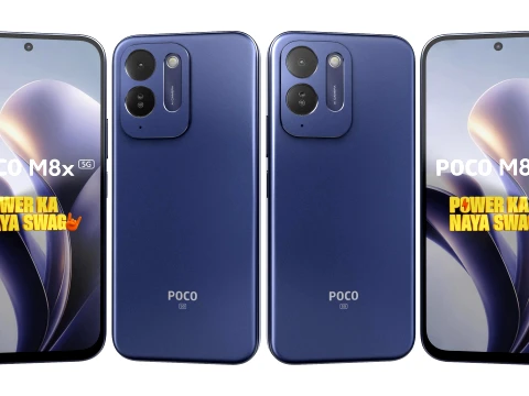 Xiaomi Poco M8x Blue 3D Model