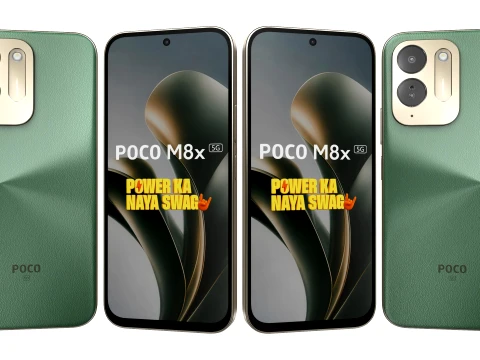 Xiaomi Poco M8x Leather Green 3D Model